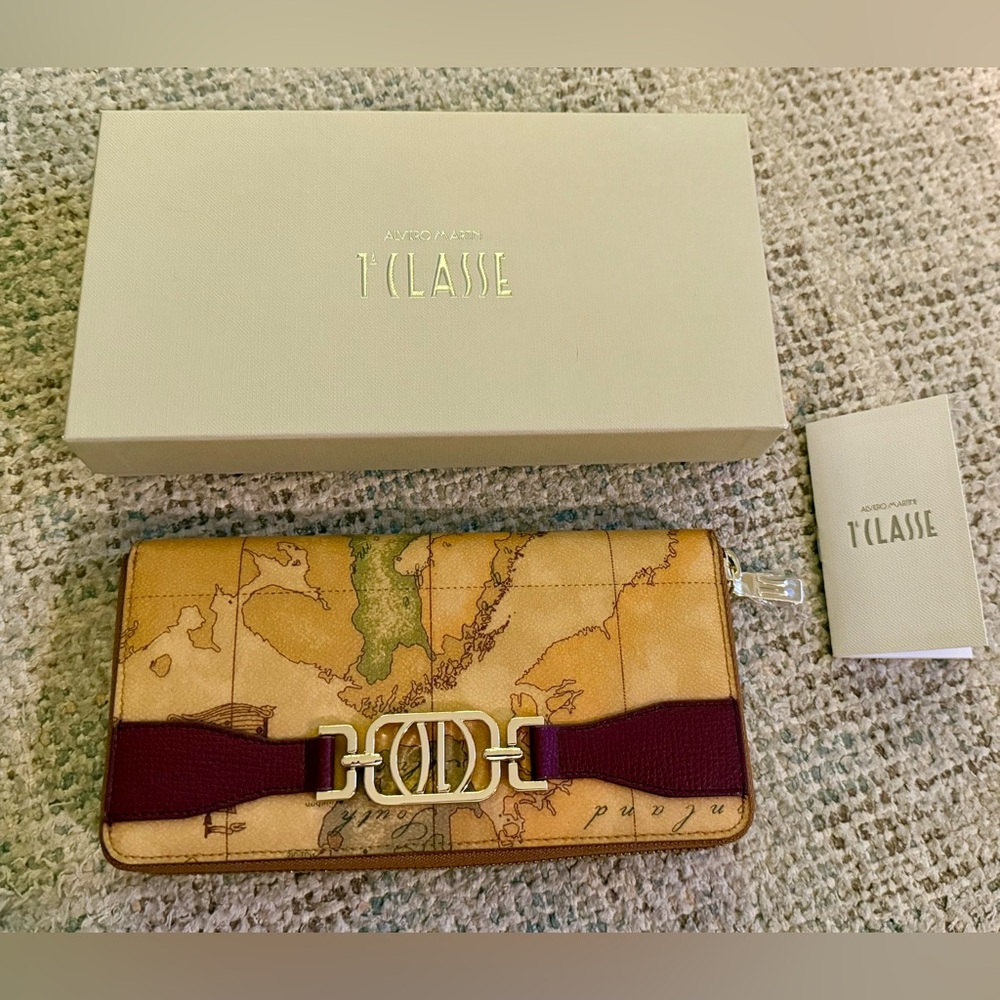 Alviero Martini 1A Classe Valley Geo zip-around wallet